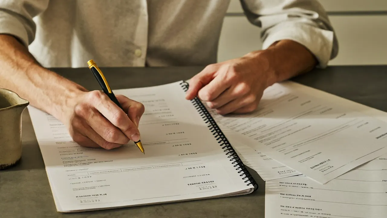Three window installer quotes laid out for comparison on a table