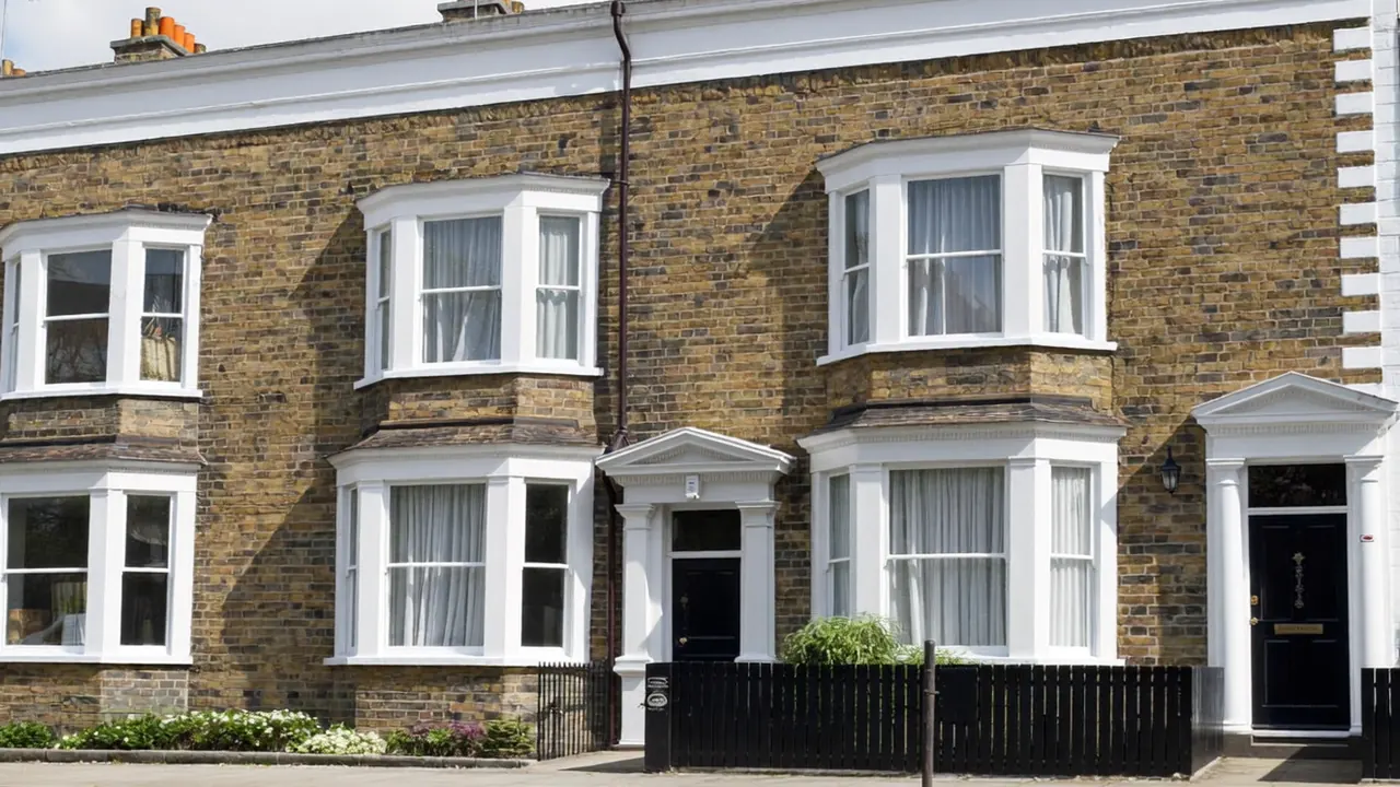 New white sash windows fitted to a UK period home
